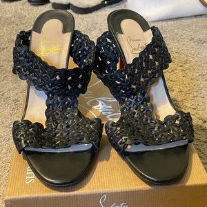 Christian Louboutin black sandals